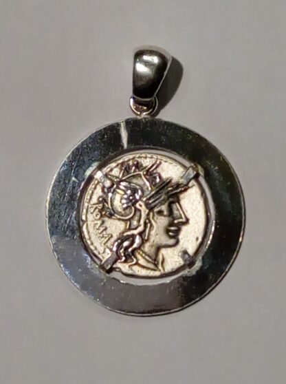 Colgante copia moneda romana