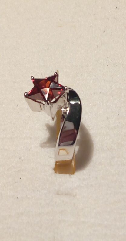 Anillo de plata de ley y zirconita de color - Imagen 2