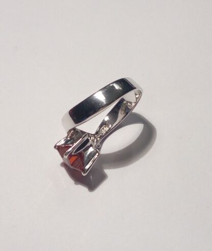 Anillo de plata de ley y zirconita de color - Imagen 4