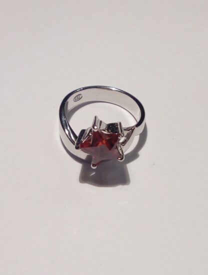 Anillo de plata de ley y zirconita de color - Imagen 5