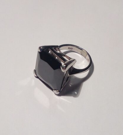 Anillo de plata de ley y ónix - Imagen 2