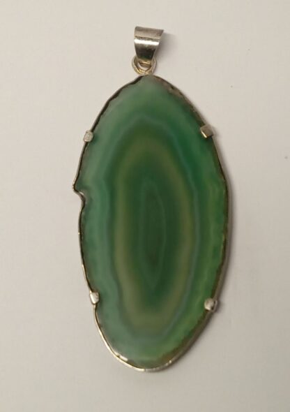 Colgante de plata de ley y ágata