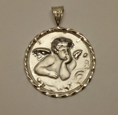 Colgante angelote plata de ley