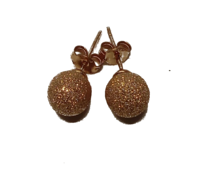 Pendientes rosados plata de ley y zirconita