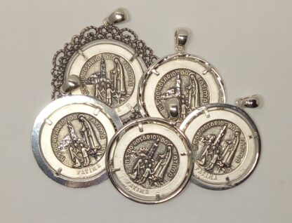 Colgante de plata de ley de N. S. Do Rosario Da Fátima
