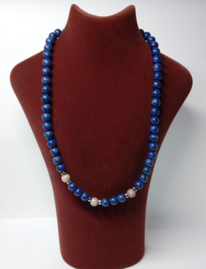 Collar de lapislázuli y plata de ley