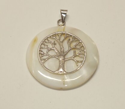 Colgante Árbol de la Vida en plata de ley y nácar
