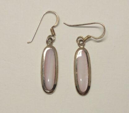 Pendientes plata de ley y nácar