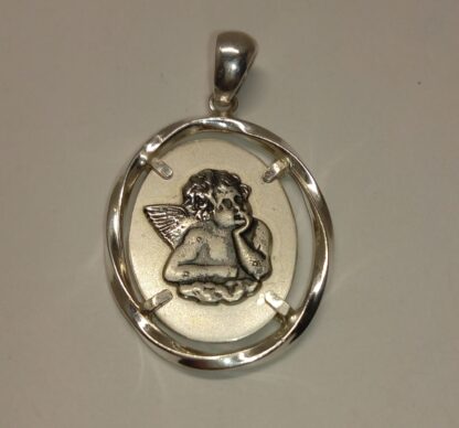 Colgante angelote plata de ley
